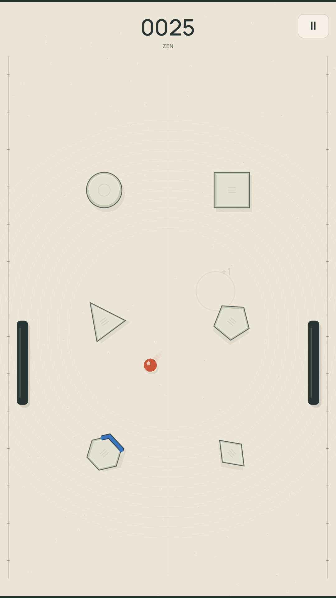 Room to practise: Zen continues after misses.